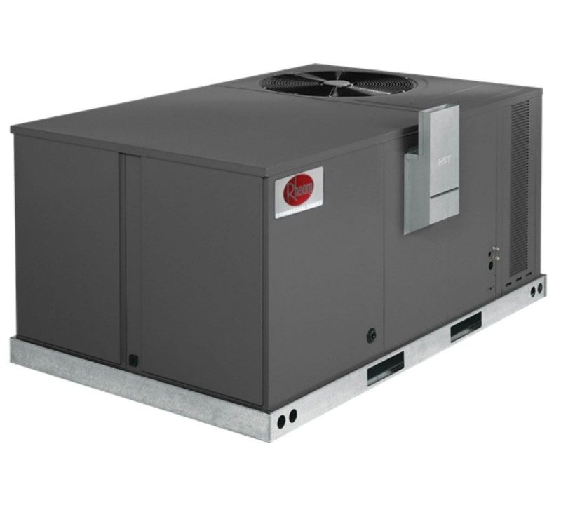 p 4 5 4 454 thickbox default PAQUETE CON CALEFACCION A GAS 10 TONELADAS 1 ETAPA 220V 3 FASES LINEA COMERCIAL RHEEM MOD. RKKL B120CL22E