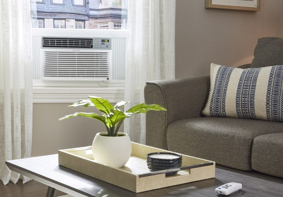 aire acondicionado y plantas de interior 1 min