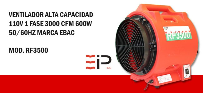 header ventilador ebac RF3500